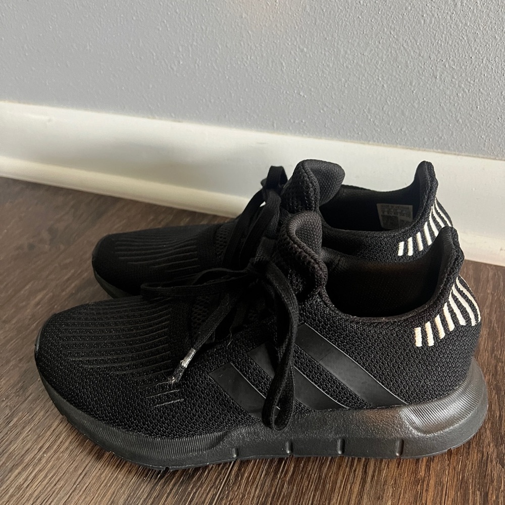 adidas Black and White Athletic Shoes - Picture 2 of 4
